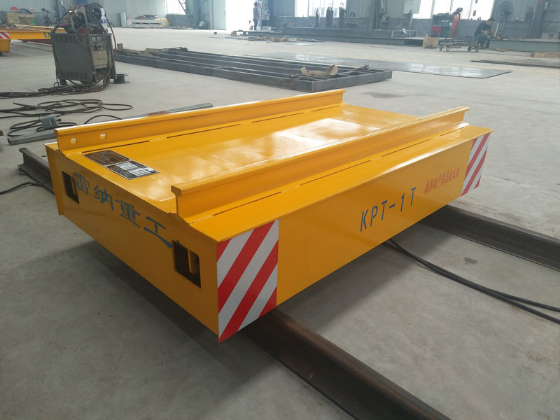 Cable Reel Powered Sandėlio plokščias automobilis ant geležinkelio su nuotoliniu valdymu